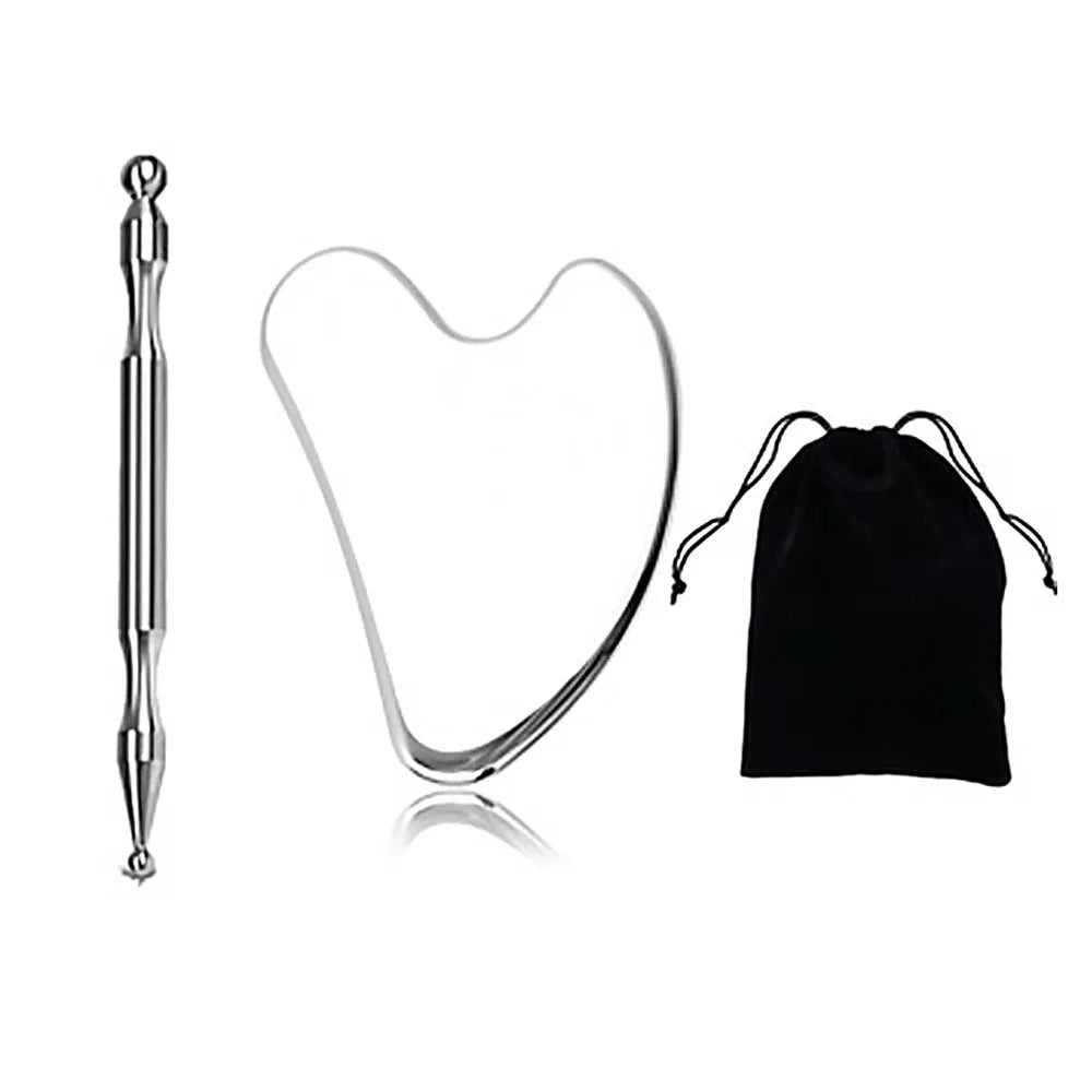Gua Sha Board Guasha Massage for Face - Stainless Steel