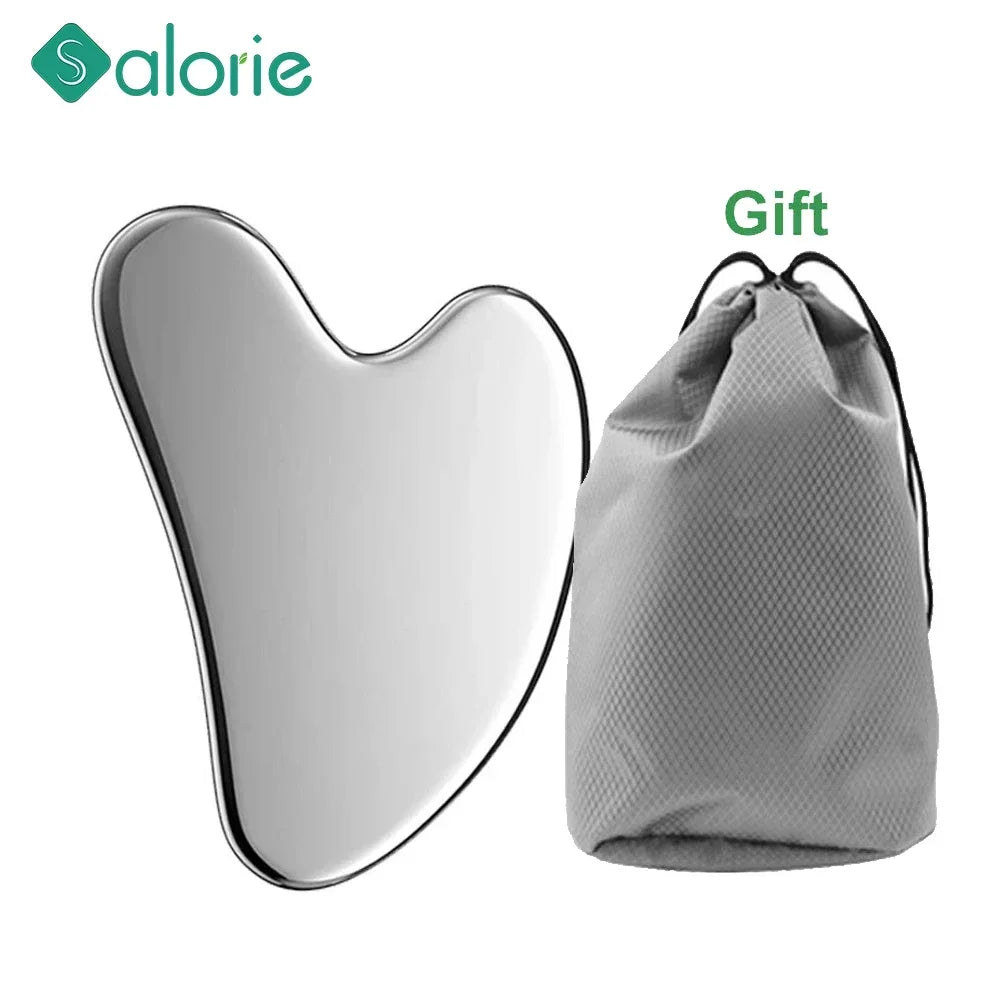 Gua Sha Board Guasha Massage for Face - Stainless Steel
