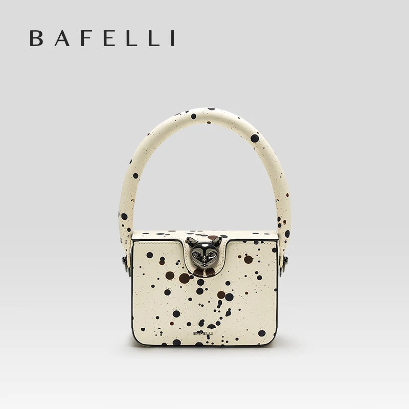 BAFELLI WOMEN'S HANDBAG BOXY GENUINE LEATHER