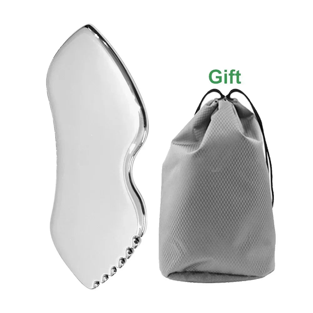 Gua Sha Board Guasha Massage for Face - Stainless Steel