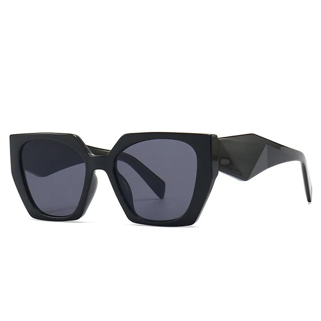 SO&EI Retro Polygon Cat Eye Colorful Sunglasses