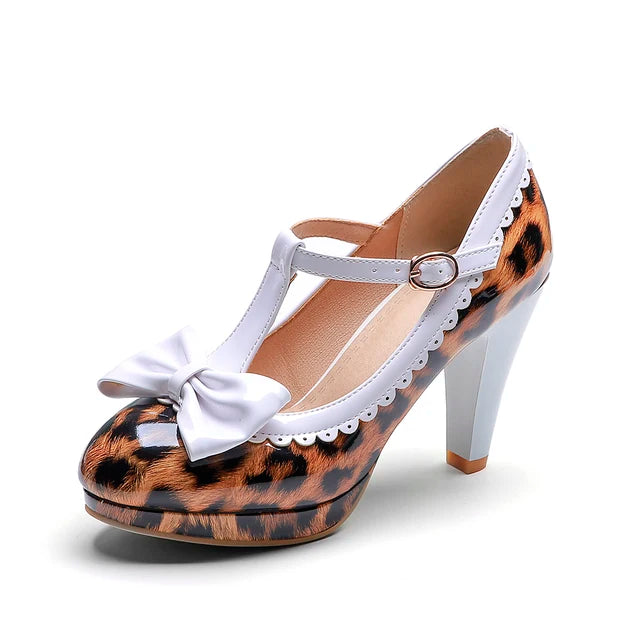 Lolita Mary Jane Shoes - Sweet Bowknot Ruffles