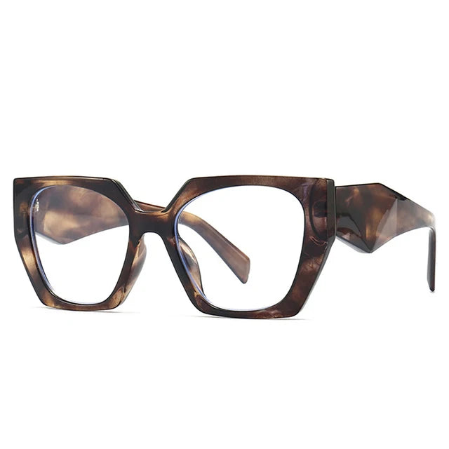 SO&EI Retro Polygon Cat Eye Colorful Sunglasses