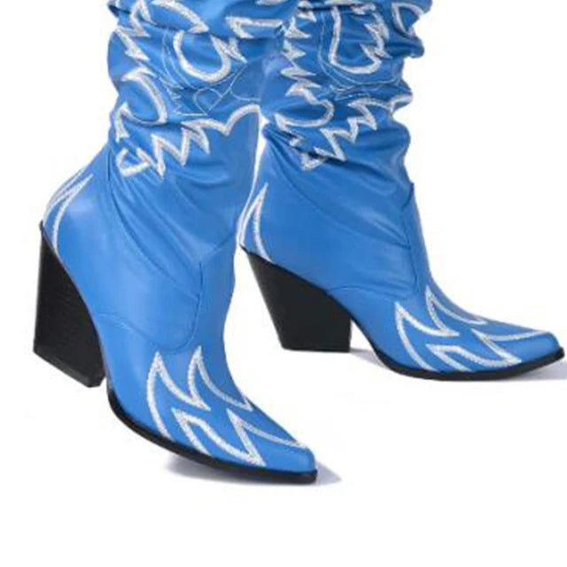 Onlymaker Knee High Western Cowboy Boots