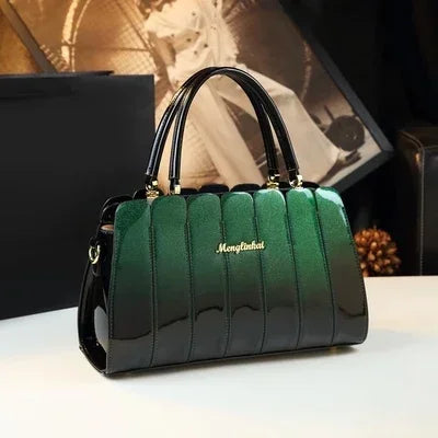 Fashion Atmospheric Patent Leather Handbag