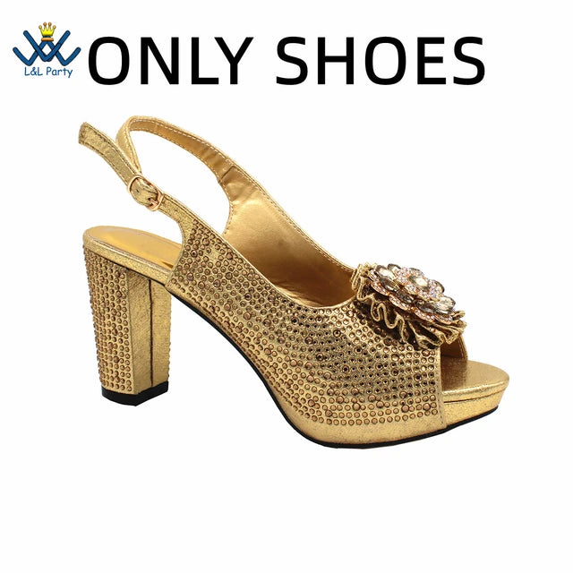 Design Peep Toe African-inspired Wedding Shoe/Purse combo