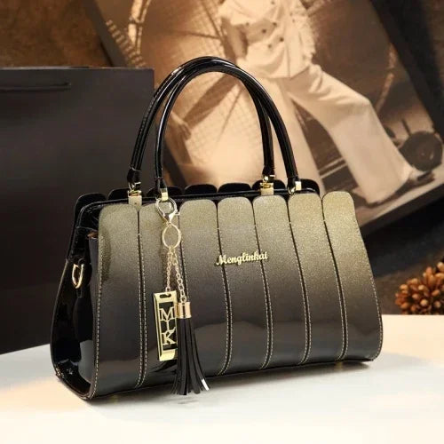 Fashion Atmospheric Patent Leather Handbag