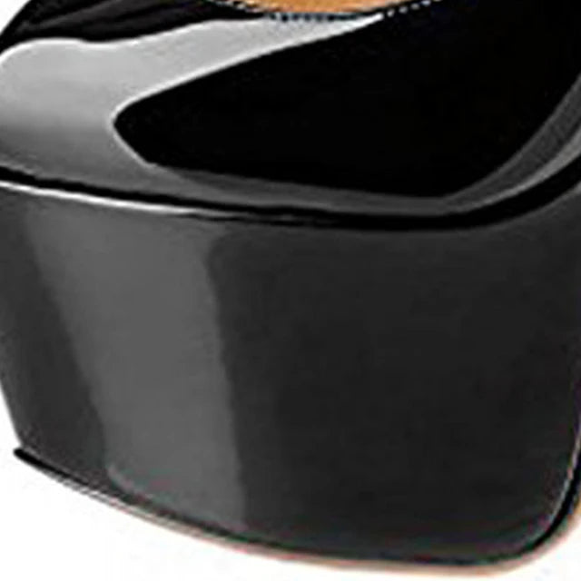 Onlymaker Peep Toe Platform Heel Pumps