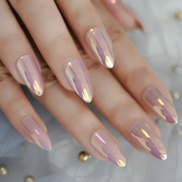 Stiletto Glossy or Matte Color Fake Nails