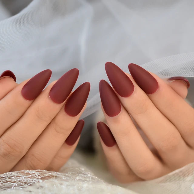 Stiletto Glossy or Matte Color Fake Nails
