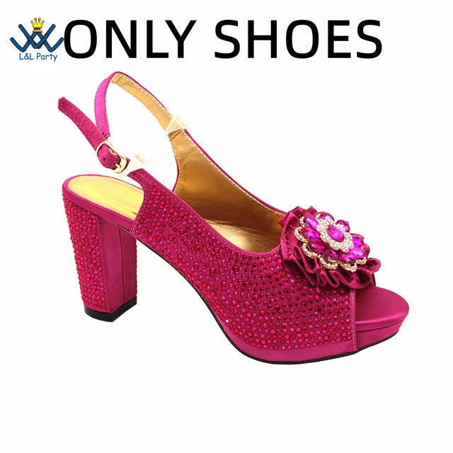 Design Peep Toe African-inspired Wedding Shoe/Purse combo