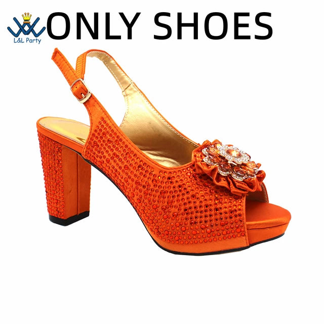 Design Peep Toe African-inspired Wedding Shoe/Purse combo