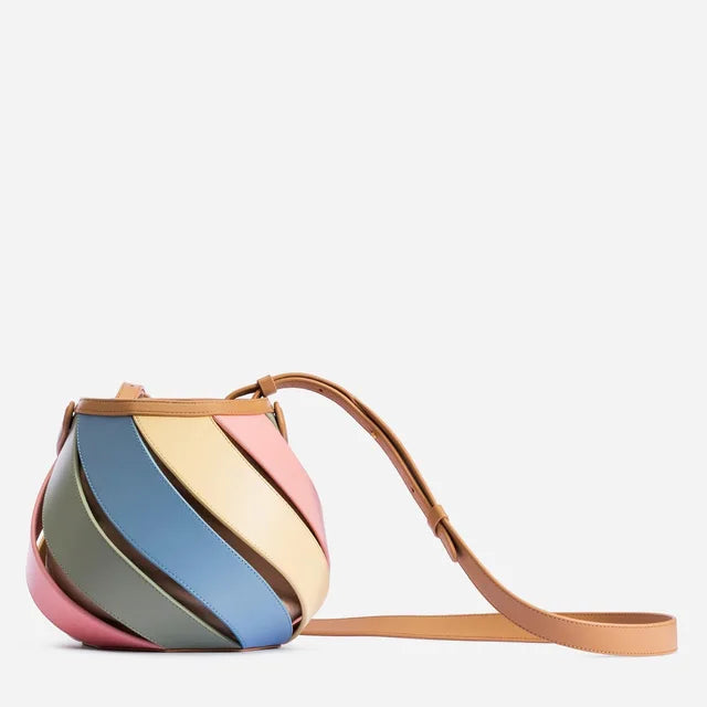 Luxury Brand Designer Fashion Retro Geometric Bucket Bag