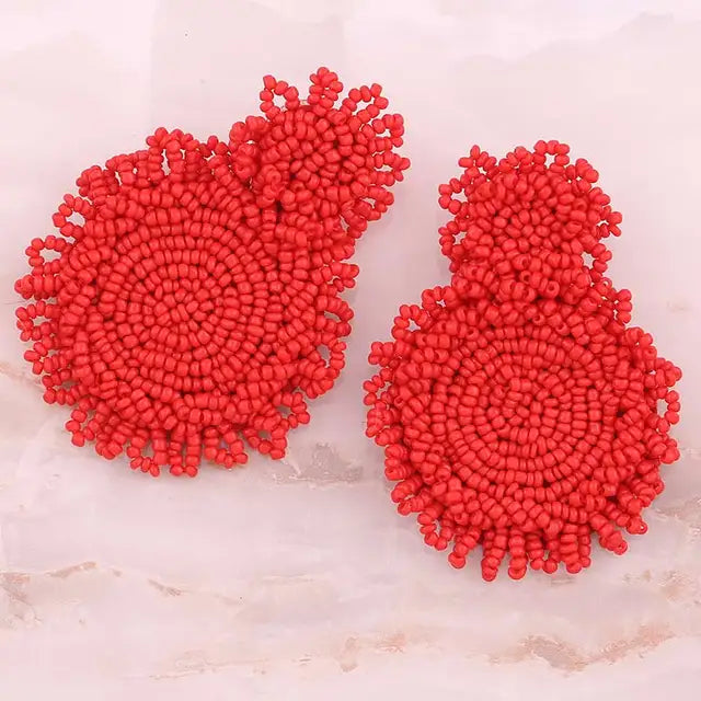 Statement Oorbellen Beaded Earrings