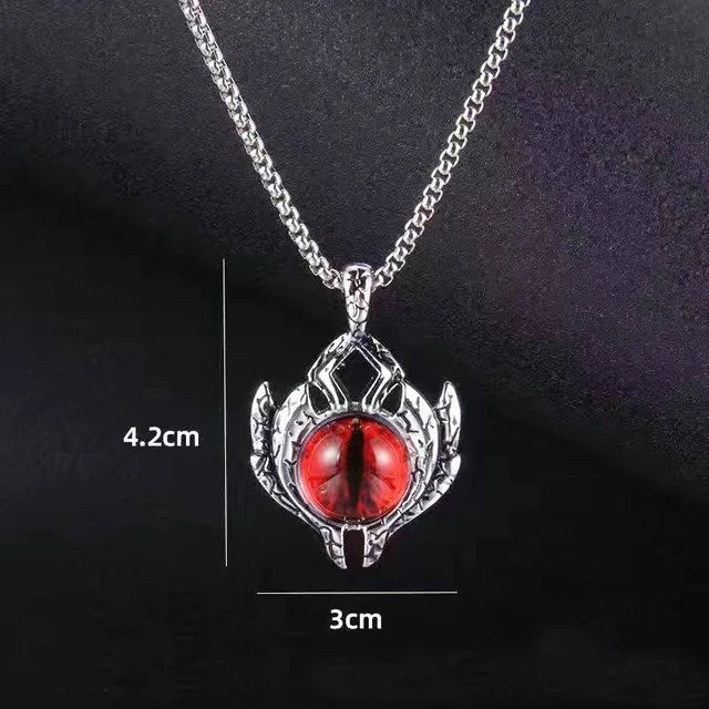 Luminous Demon Eye Pendant Necklace