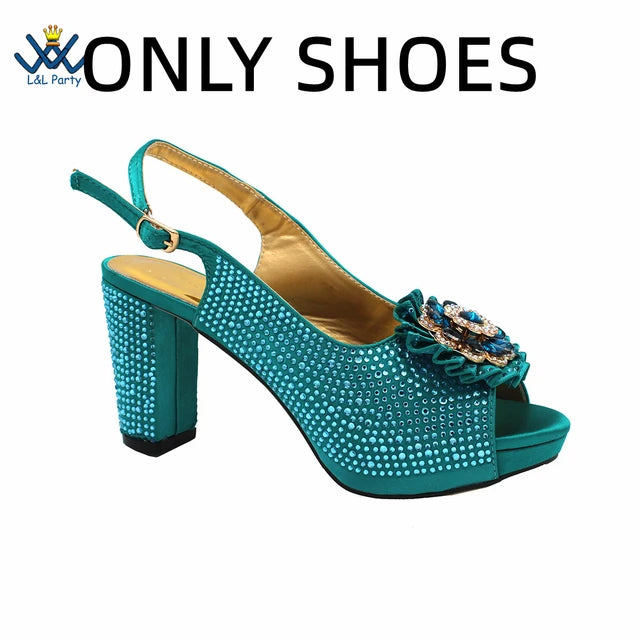 Design Peep Toe African-inspired Wedding Shoe/Purse combo