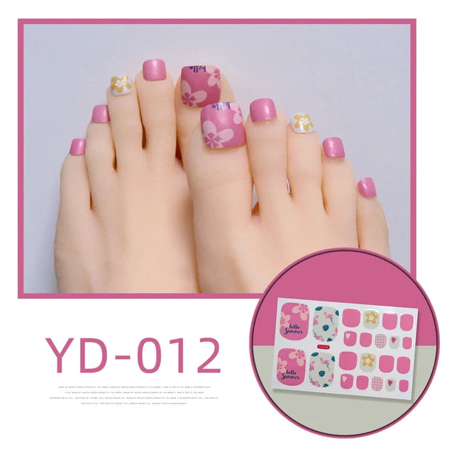 22tips Korea Toe Nail Sticker Wraps