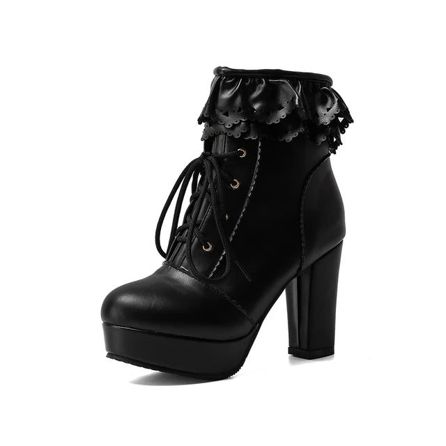 Diane Lockhart Lace Up Ankle Boots