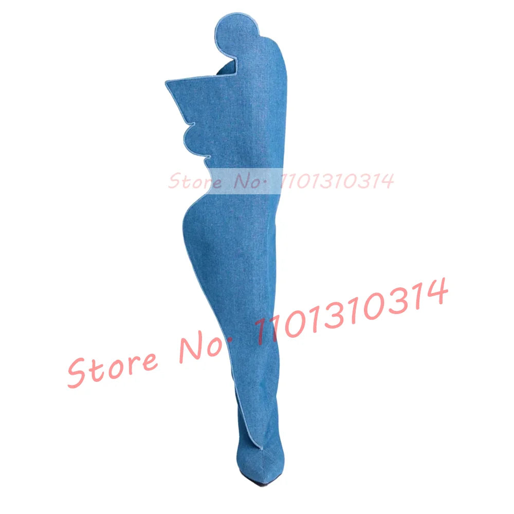 Leather Paneled Crotch Boots