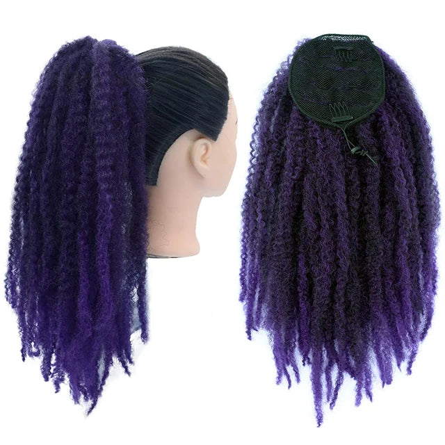 Hairpiece Hair Afro Puff Drawstring Curly Ponytail Hair Extension