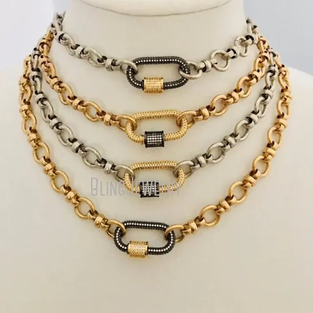 Chunk Cable Chain Layer Necklace