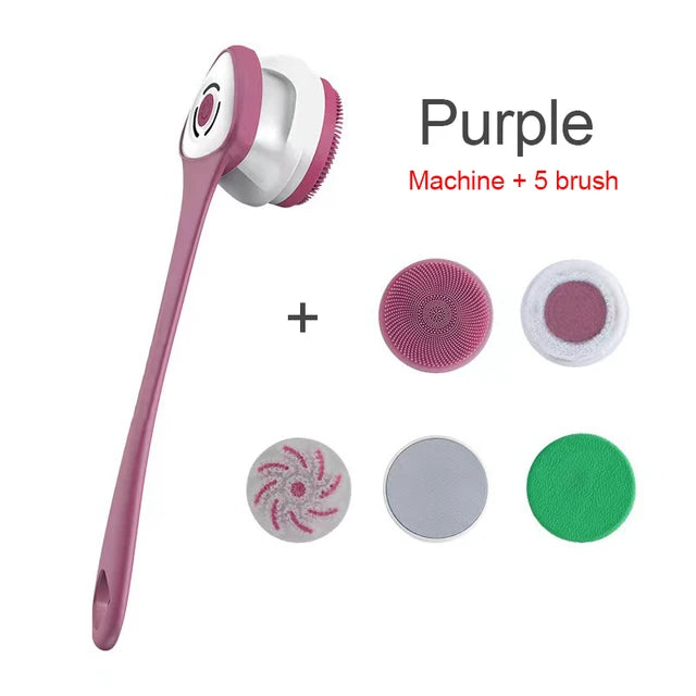Electric Bath Brush USB Recharge Body Scrubber