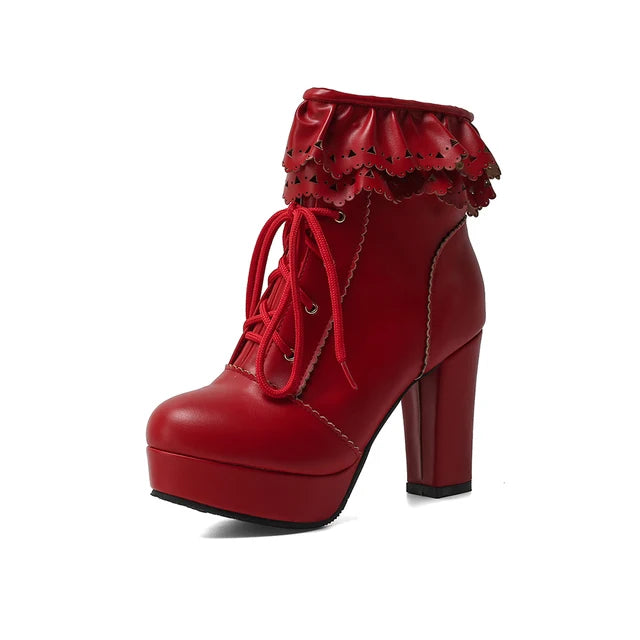 Diane Lockhart Lace Up Ankle Boots
