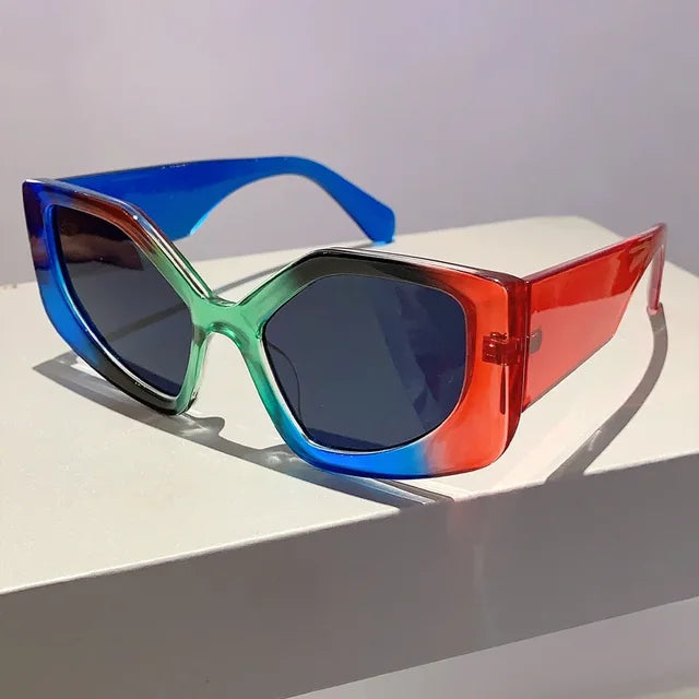 KAMMPT Polygon Vintage Multi Gradient Candy Color Shades