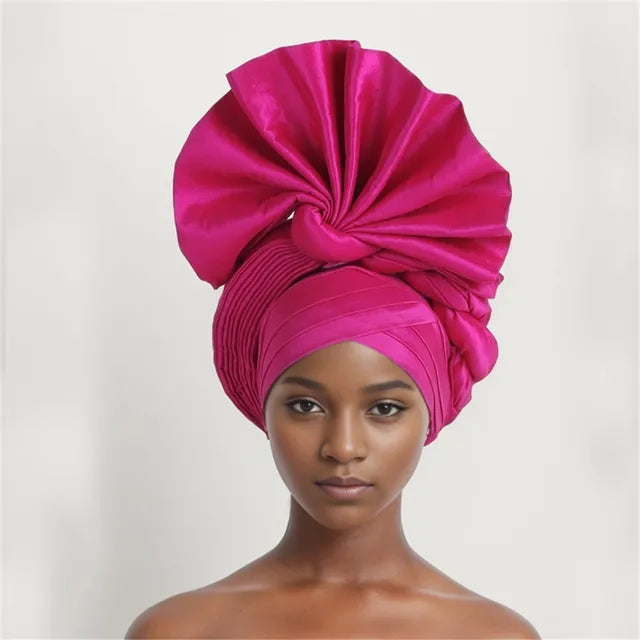 African Gele Head Tie - Nigeria Fan Gele