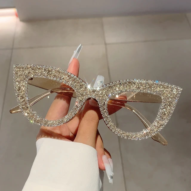 KAMMPT Cat Eye Sun Glasses - Rhinestones Eyewear