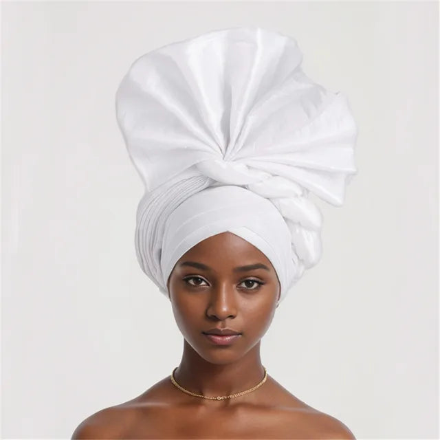 African Gele Head Tie - Nigeria Fan Gele