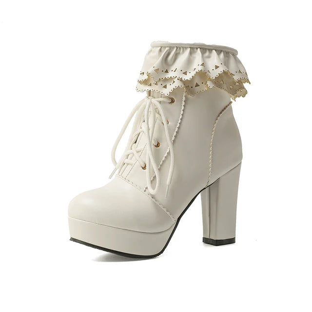 Diane Lockhart Lace Up Ankle Boots