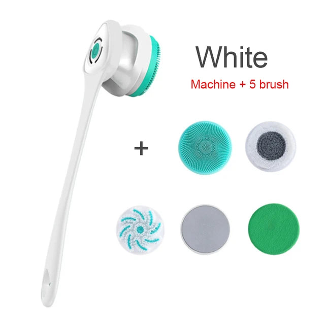 Electric Bath Brush USB Recharge Body Scrubber