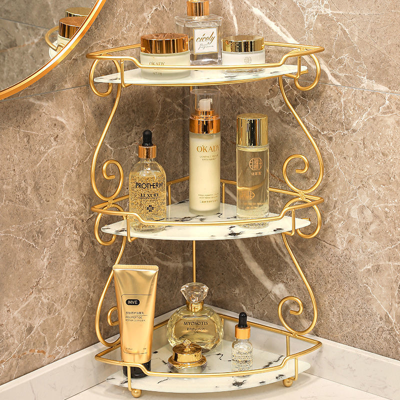 Bathroom Cosmetics Storage Rack Shelves | Bathroom Storage Shelf | Vanity Storage Rack - Bathroom Shelves