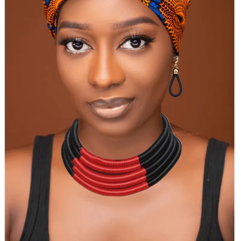 Liffly African Beads Jewelry Set