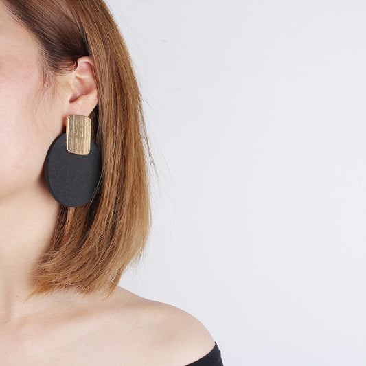 YD&YDBZ Punk Big Pendant Earrings