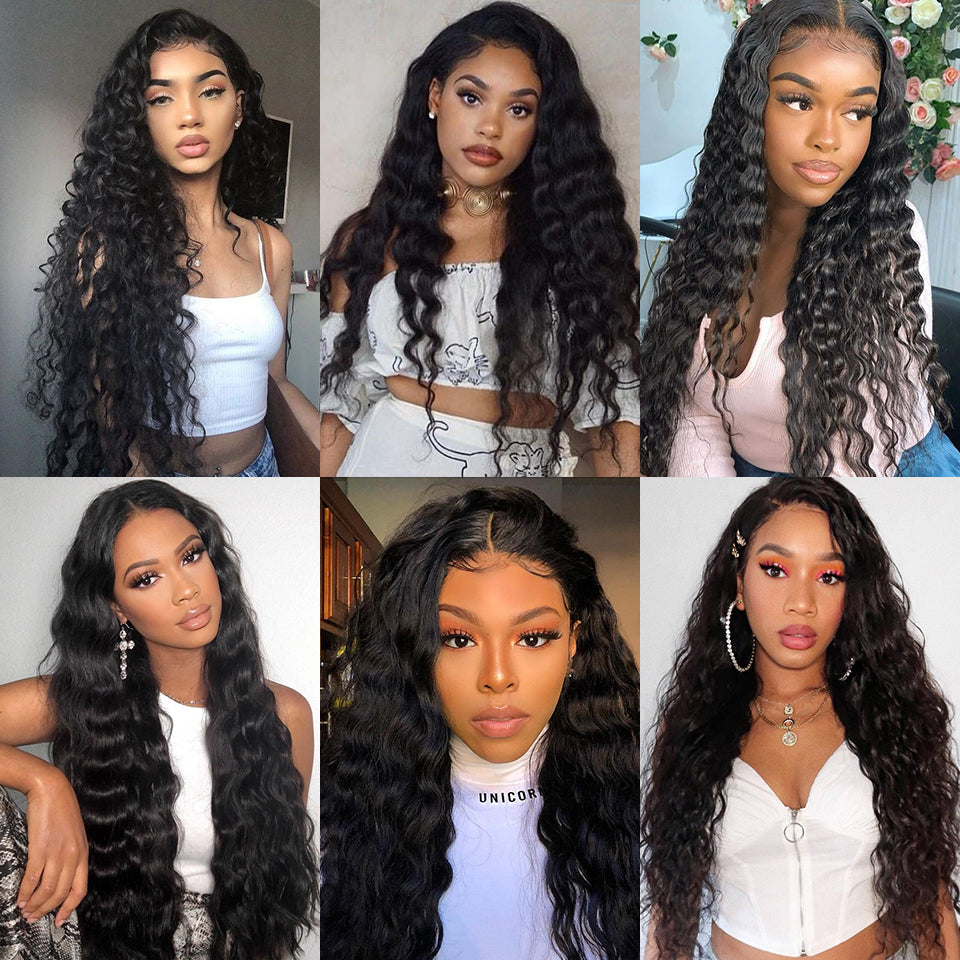 13x4 Glueless Lace Front Human Hair Wigs Loose Deep Wave Wig - your-beauty-matters