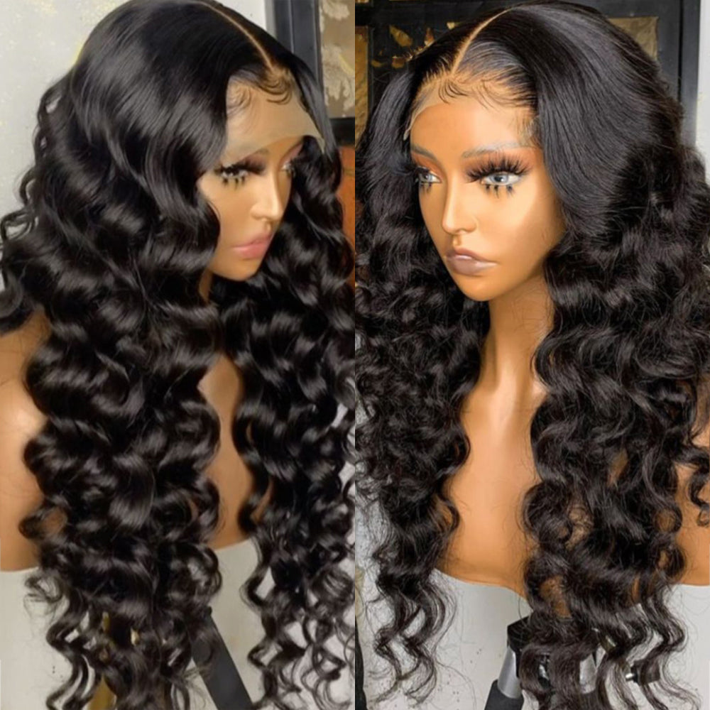 13x4 Lace Front Human Hair Wigs Brazilian Loose Deep Wave Frontal Wig - your-beauty-matters