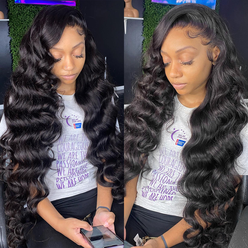 13x4 Lace Front Human Hair Wigs Brazilian Loose Deep Wave Frontal Wig - your-beauty-matters