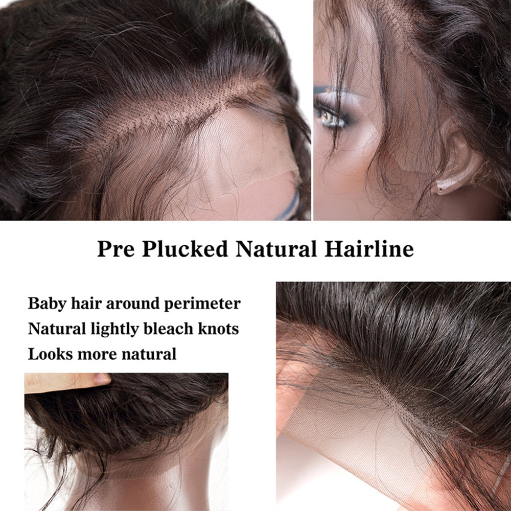 Ombre Honey Blonde Ponytail Yaki Straight HD Lace Pre-Plucked Human Hair Glueless Kinky Straight Wig