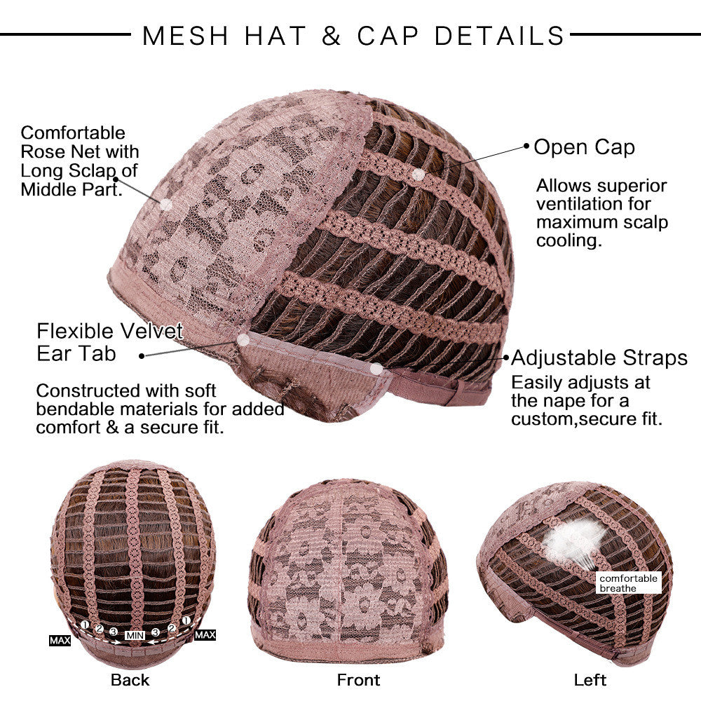 Long Wavy Brown Wig With Bangs Cosplay Party Hair Wigs - your-beauty-matters