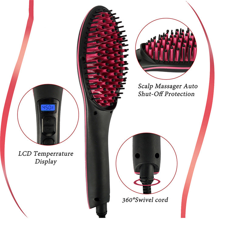 Imply Straight Electric Straight Hair Comb Magic Smooth Hair Comb Negative Ion Comb - your-beauty-matters