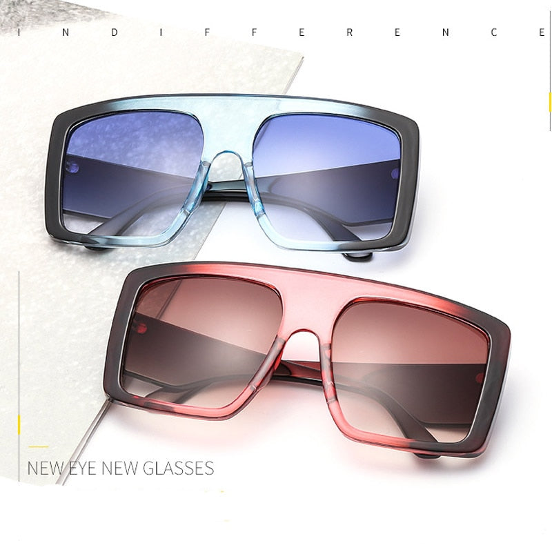 Square Sun Glasses Women Brand Designer oversized Sunglasses