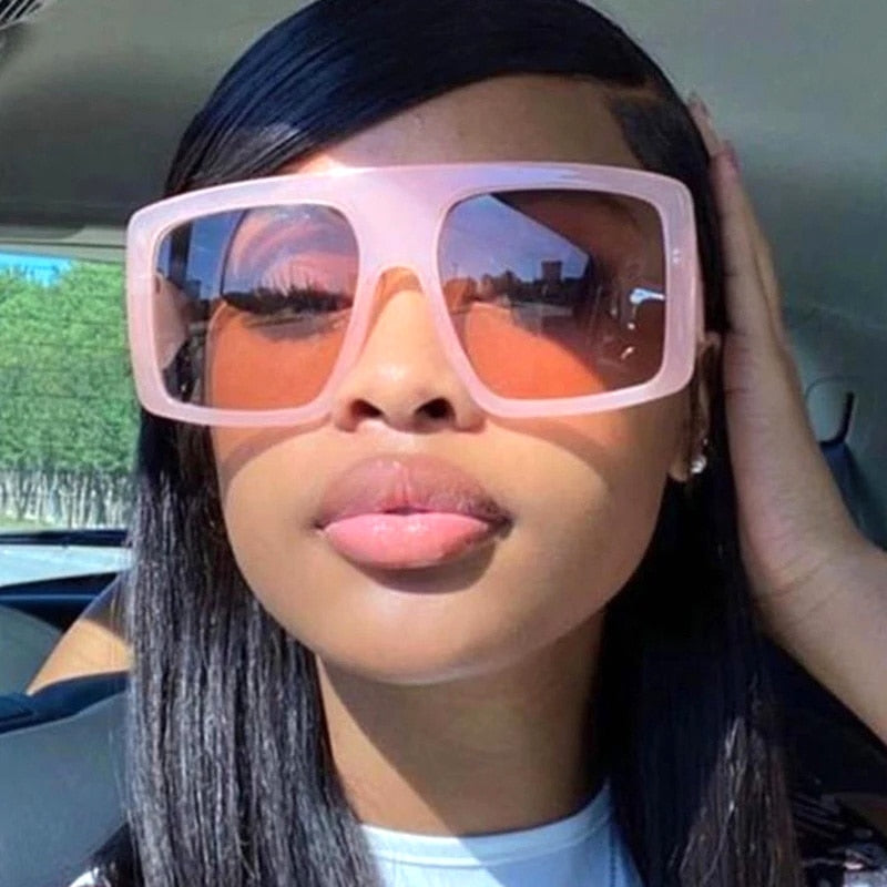 Square Sun Glasses Women Brand Designer oversized Sunglasses