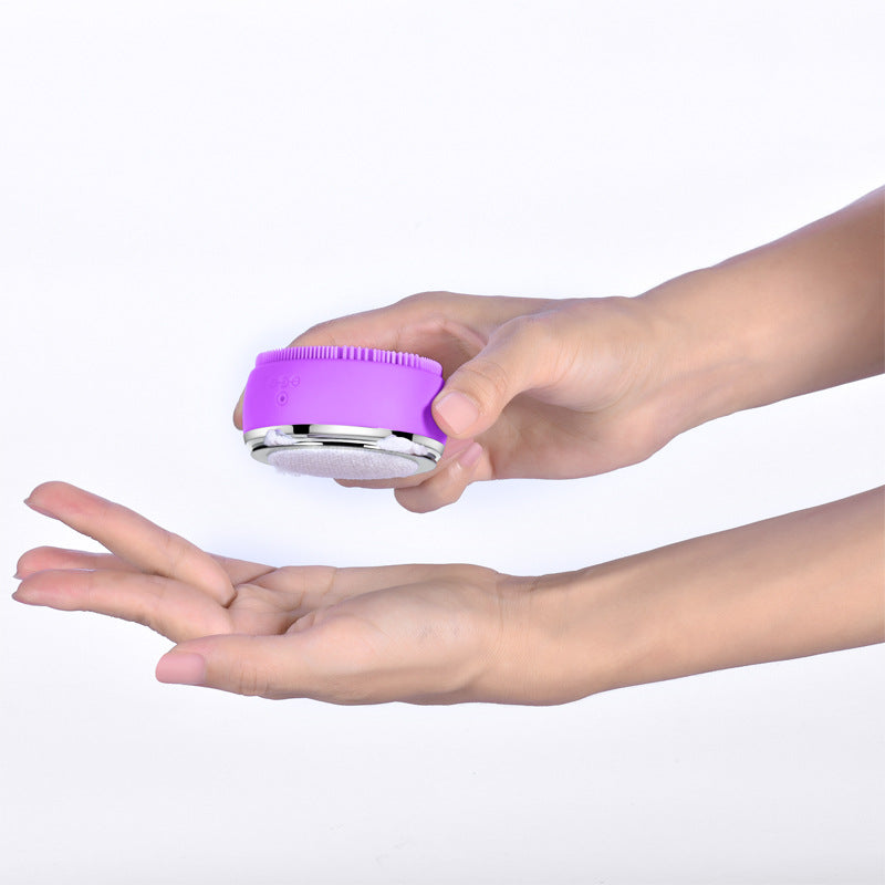 Facial silicone cleansing instrument