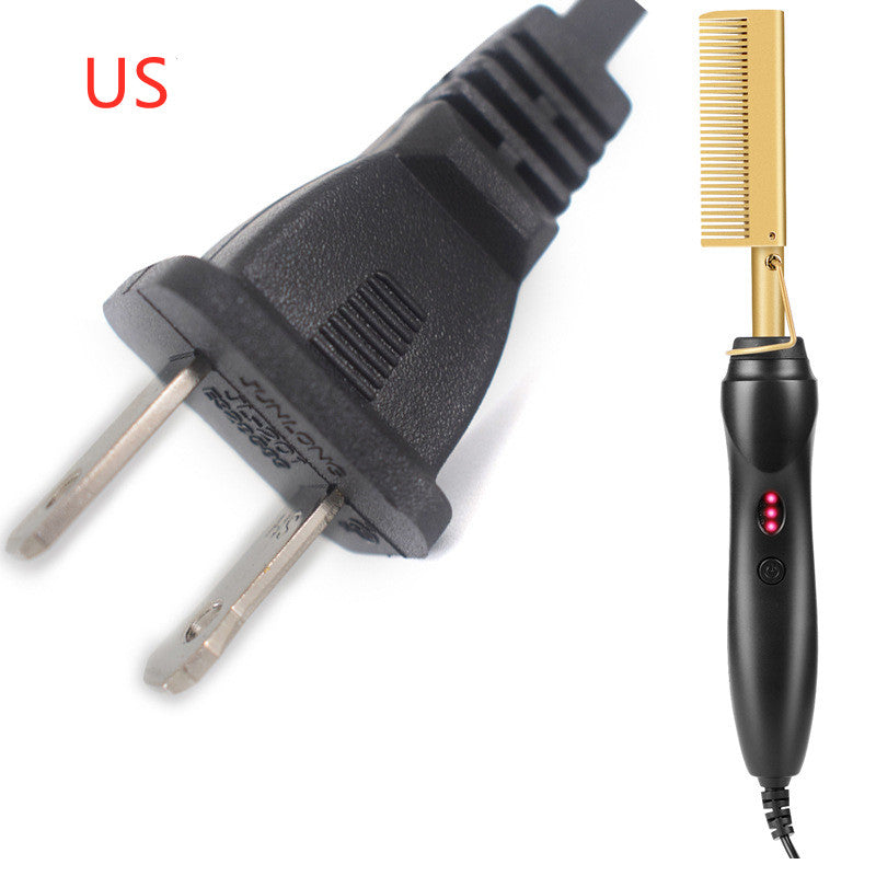 Electric Curling Comb-- Ceramic hot comb - your-beauty-matters