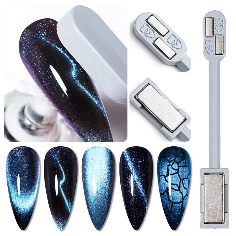 2 in 1 Double Headed Nail Art Magnet Stick 9D Cat Magnetic Pen Tools