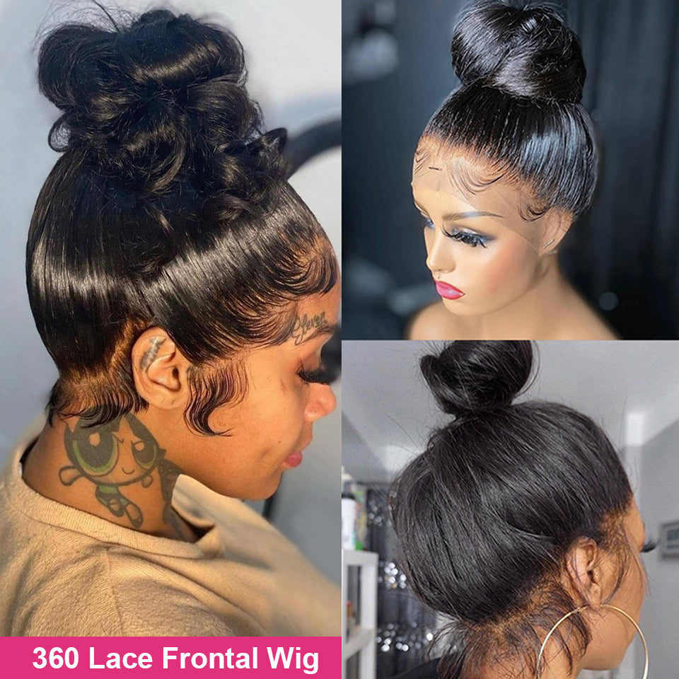 360 Lace Frontal Wig Full Brazilian Body Wave Lace Front Human Hair - your-beauty-matters