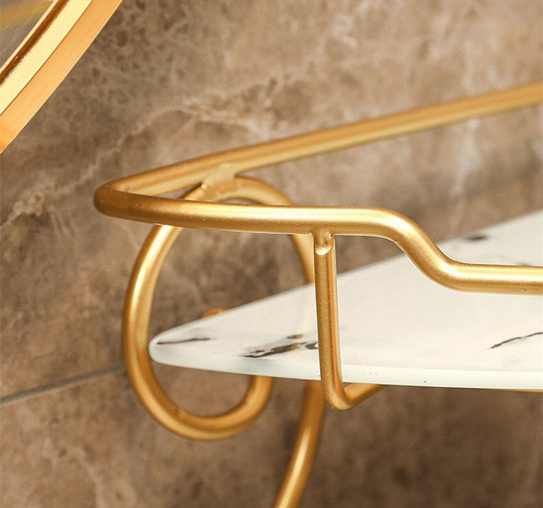 Light Luxury Triangle Bathroom Storage Shelf Vanity - your-beauty-matters