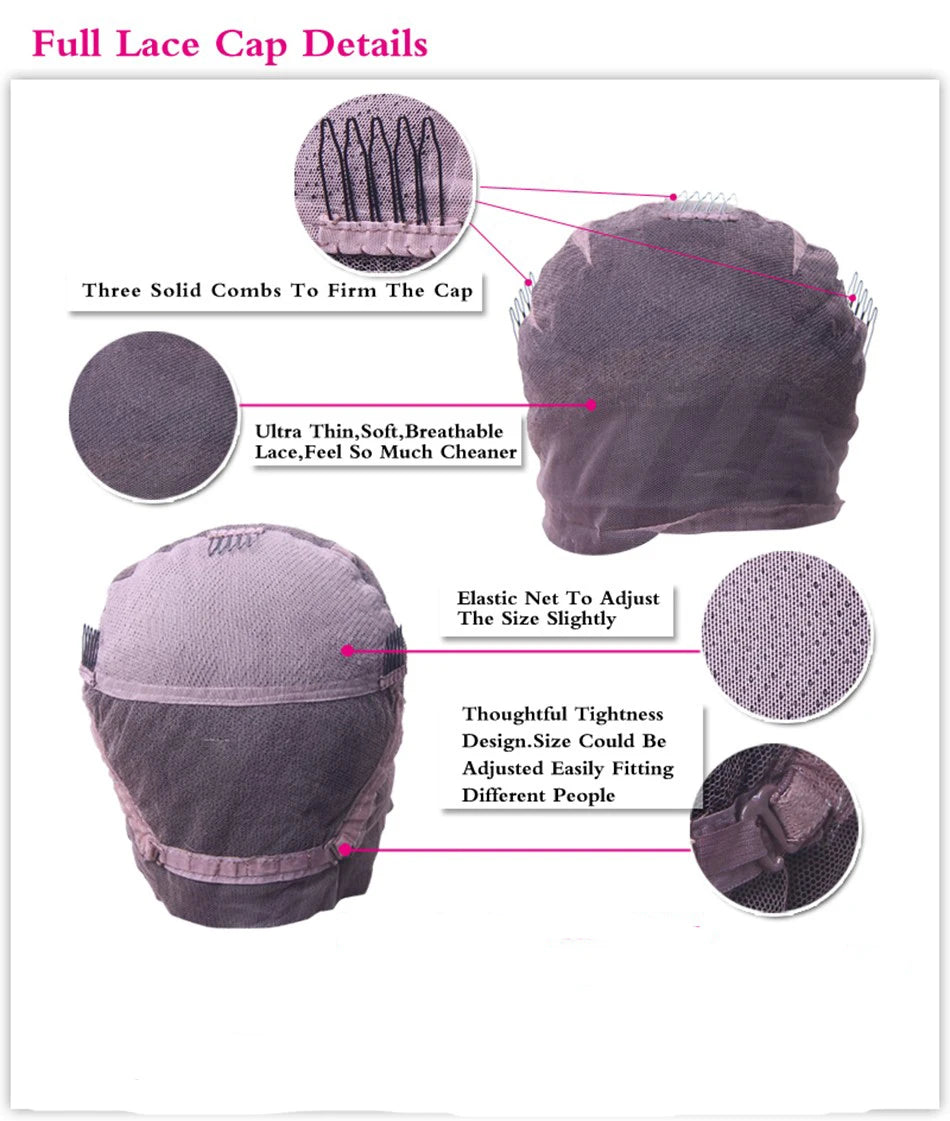 Kinky Straight Full Lace Wig HD Lace Human Hair 360 Lace Frontal Wigs